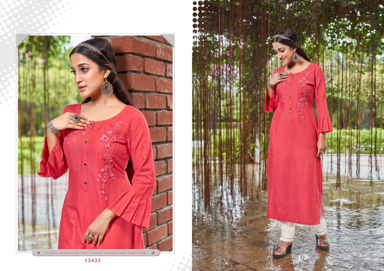 Kalaroop Crush Ethnic Wear Stylish Wholesale Designer Kurtis